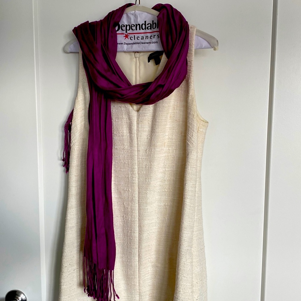 Banana republic off white dress
